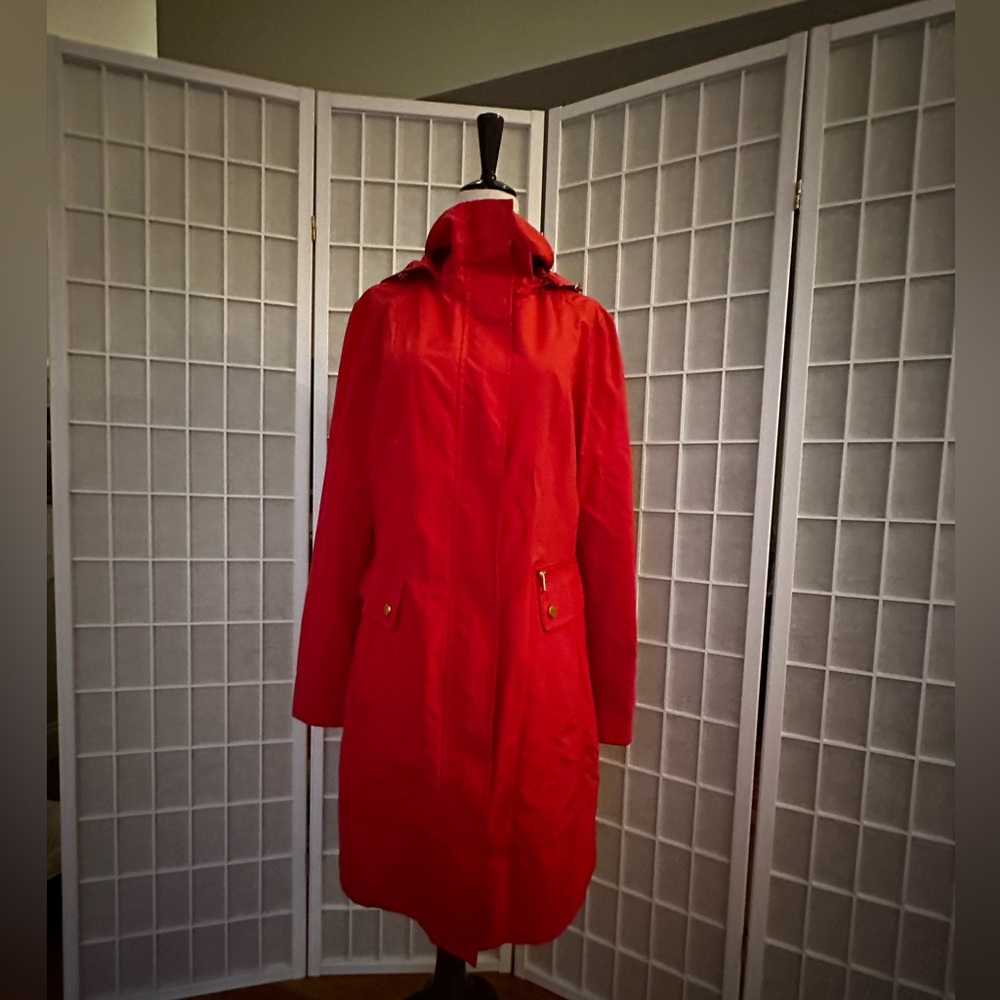 Cole Haan Melon-Colored Raincoat
